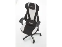 Кресло руководителя ABART черно-белый pilt 2