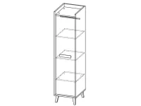 Шкаф с полками WERSO 2 pilt 3