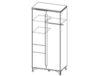 Шкаф для одежды GAPPA 1 pilt 4