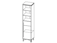 Kapp riiulitega GAPPA 3 pilt 4