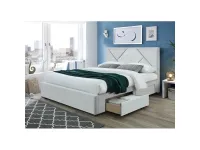 Кровать 160x200 NEWLAN белый PU pilt 2