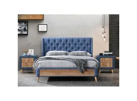 Voodi 160x200 LUCCA sinine