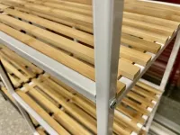 Полка BAMBOO 4 черная рама pilt 5