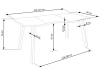 Pikendatav laud DICKSON 150-210 pilt 8