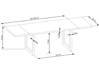 Стол RADUS 160 дуб pilt 6