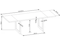 Стол RADUS 140 дуб pilt 6