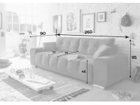 Диван-кровать PACO LUX PROMO - Denim pilt 3