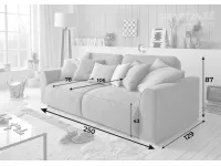 Диван-кровать LAZY Sofa-3  PROMO - Phoenix 22 Aqua pilt 3