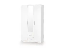 Riidekapp LIMA S-3 valge peegliga