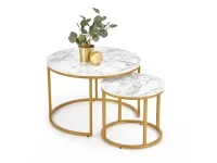 Diivanilaud PAOLA valge-kuldne (2 tk) pilt 2