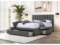 Voodi 160x200 GRACE hall samet pilt 3