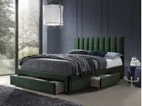 Кровать 160x200 GRACE зеленый вельвет pilt 2