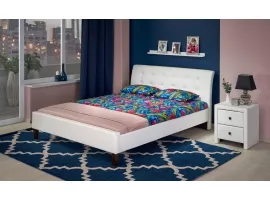 Voodi 180x200 SAMARA 180 valge