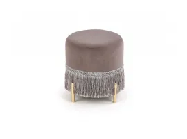 Пуфик COSBY серый-золотой