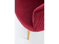 Кресло CROWN бордовый pilt 5