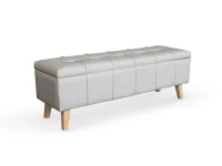 Кресло MASSIMO с ящиком белая эко-кожа pilt 2