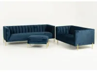 Диван COPENHAGEN 2 синий монолит 77 pilt 4