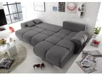 Угловой диван-кровать ANTON - B95 тёмносерый pilt 4