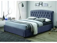 Кровать 140x200 LONDON серый pilt 2