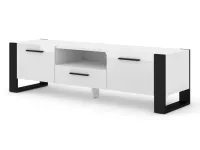 TV стол NUKA 160 белый - черный pilt 3