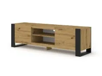 TV стол MONDI 158 дуб артисан- черный pilt 4