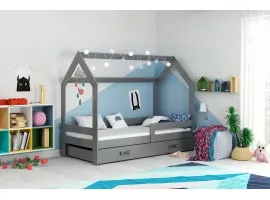 Кровать детская DOMEK графит
