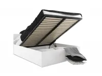 Voodi 160x200 PANAMA valge tõstemehhanismiga pilt 3