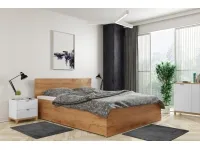 Voodi 160x200 PANAMA tamm kraft tõstemehhanismiga pilt 2