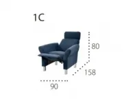Кресло PLATO 1C recliner pilt 3