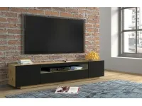 TV стол AURA S 200 дуб + черный pilt 5