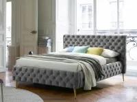 Кровать 160x200 NIZZA серая pilt 2