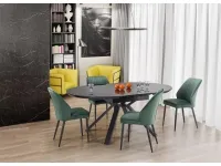 Стол раздвижной VERTIGO черный мрамор pilt 2