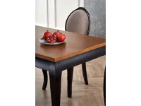 Стол раздвижной WINDSOR дуб / черный pilt 8