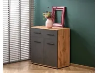 Комод LIMA KM-1 дуб вотан и серый pilt 3