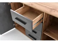 Комод LIMA KM-4 дуб вотан и серый pilt 4