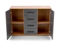 Комод LIMA KM-4 дуб вотан и серый pilt 5