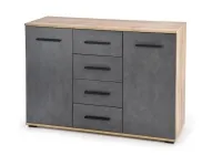 Комод LIMA KM-4 дуб вотан и серый pilt 3