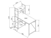 Стол письменный NARVIK B1 белый pilt 4