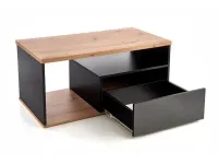 Журнальный стол PANTERA дуб вотан - черный pilt 3