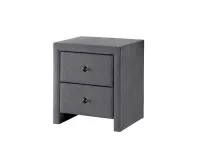 Тумбочка PRIMA 3 серый бархат pilt 2