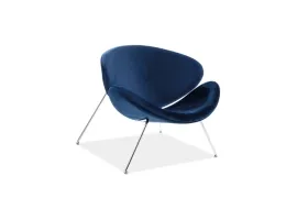 Кресло MAJOR синий вельвет