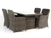 Комплект SICILY 4+1 темно-коричневый pilt 2