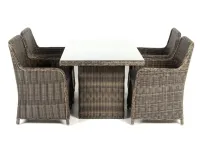 Комплект SICILY 4+1 темно-коричневый pilt 5