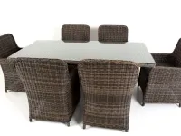 Комплект SICILY 6+1 темно-коричневый pilt 3