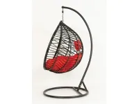 Кресло-качалка 1147 черно-красный pilt 3