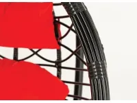 Кресло-качалка 1147 черно-красный pilt 4