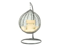 Кресло-качалка 1147 серый-бежевый pilt 2