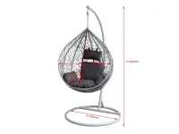 Кресло-качалка RIPP большой черный pilt 4