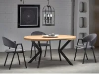 Стол раздвижной PERONI дуб-черный pilt 2