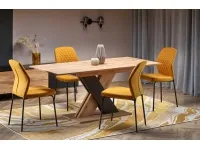 Стол раздвижной XARELTO дуб-черный pilt 3